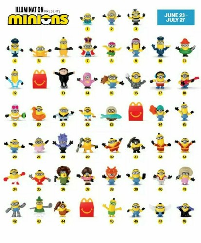 Minions despicable toys - minions, me